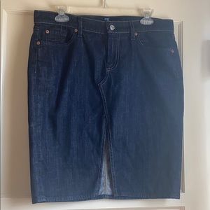 7 For All Mankind Women’s Dark Denim Skirt